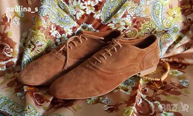 Естествен велур / модел Оксфорд "Akira" / голям размер , снимка 5 - Дамски ежедневни обувки - 47265209