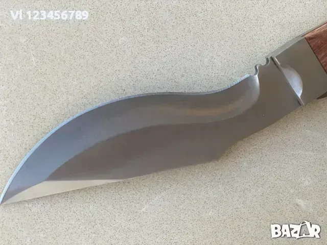 Ръчно направен нож - кукри 140х270,D2,кожа, снимка 2 - Ножове - 50718968
