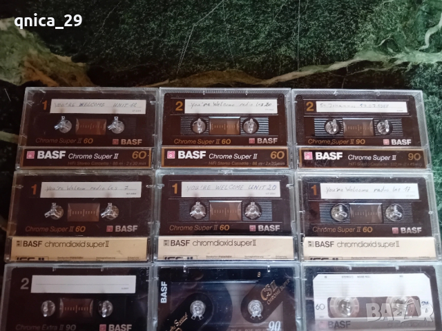 BASF лот 10 броя хромни аудио касети, снимка 2 - Декове - 53505275
