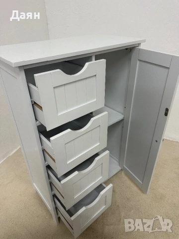 Шкаф за баня VASAGLE, снимка 4 - Шкафове - 53153443