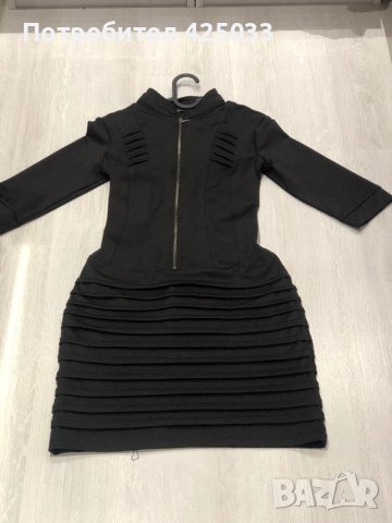 Елегантна черна рокля, снимка 1 - Рокли - 43743235
