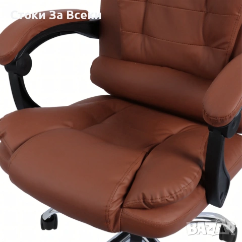 Ергономичен офис стол от еко кожа с лумбална опора, снимка 10 - Столове - 53139585