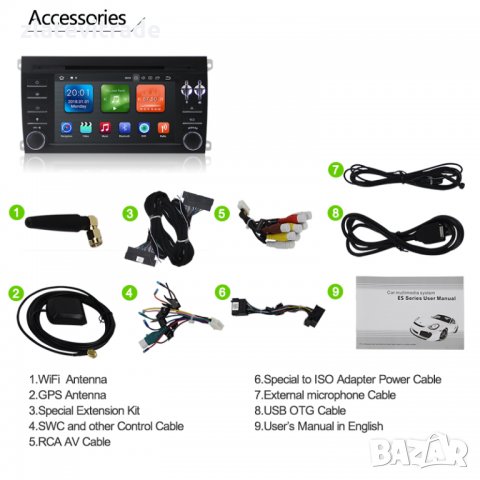 Porsche Cayenne 2002-2009 - Андроид Навигаци,7097, снимка 16 - Аксесоари и консумативи - 29004880