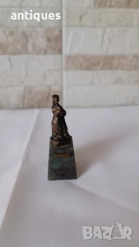 Стара руска бронзова пластика - ОРЛЕНОК - бронз и гранит, снимка 6 - Антикварни и старинни предмети - 50249094