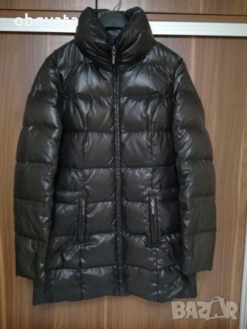 Дамско черно яке от пух, снимка 5 - Якета - 34982665