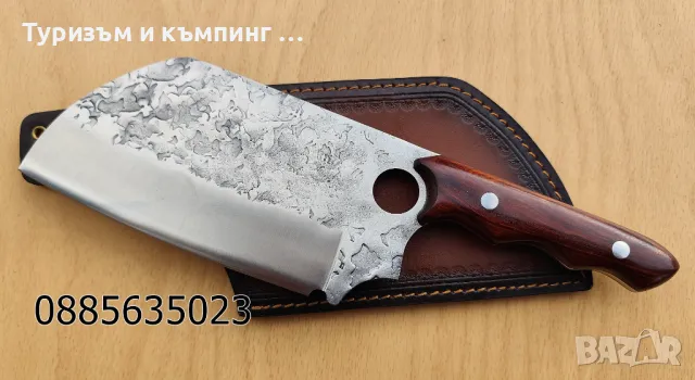 Масивен сатър c кожена кания / 2 модела /, снимка 7 - Ножове - 49238557