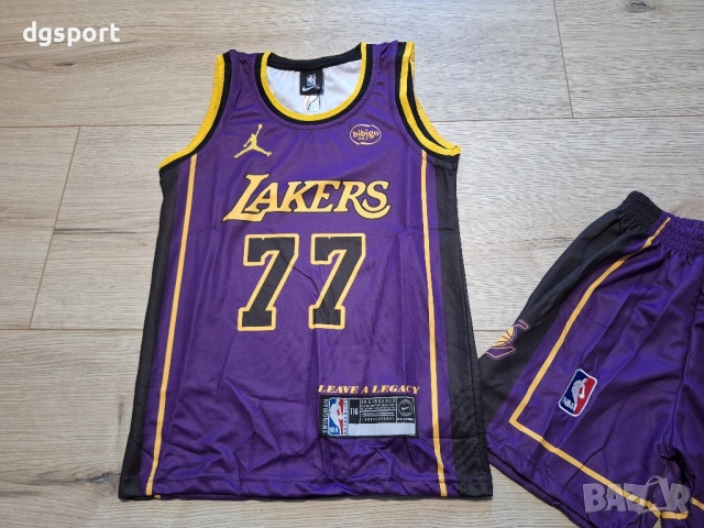 Детски баскетболен екип на Лейкърс #Лука Дончич#77!, снимка 3 - Баскетбол - 52154560