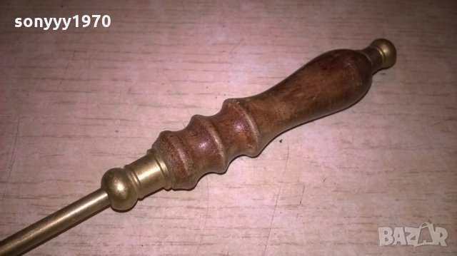 поръчано!!! антика-уред за гасене на свещи-мед/месинг-внос франция, снимка 8 - Колекции - 27114457