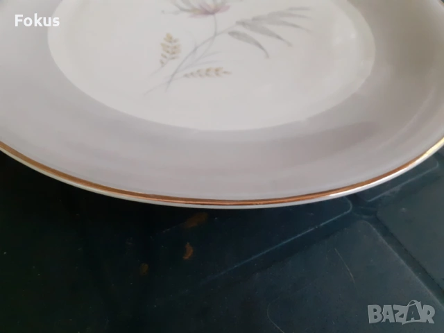 Голяма порцеланова чиния Bavaria, снимка 4 - Антикварни и старинни предмети - 53377324