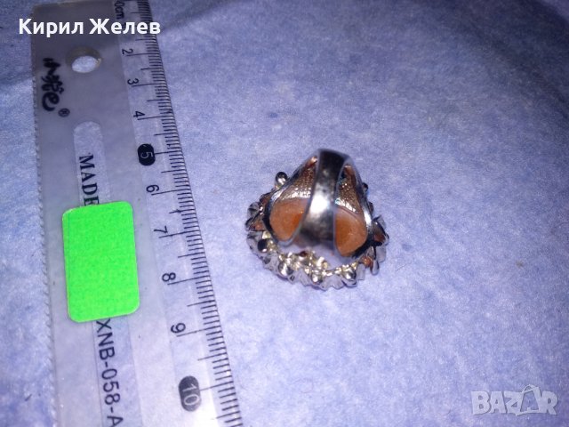 СКЪПОЦЕНЕН МЕДЕН ВИНТИДЖ - АРТ ПРЪСТЕН с БЯЛА ПОЗЛАТА 36991, снимка 11 - Пръстени - 39723571