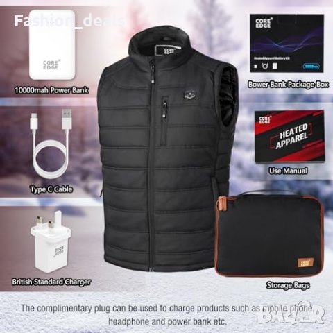 Нова Жилетка с отопление 5 в 1 / 6 джоба  Мъже Жени Подарък, снимка 5 - Други - 42974250