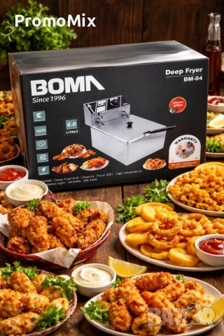 Професионален фритюрник Boma BM84 2500W 6литра Professional , снимка 4 - Фритюрници - 53085379
