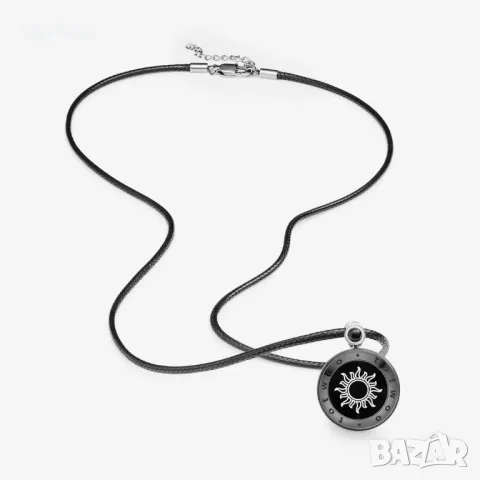 Комплект колиета Sun&Moon Touch с естествен ахат за двама, снимка 10 - Бижутерийни комплекти - 48555438