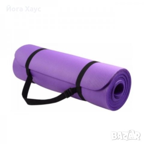 Постелка за Фитнес 10мм, с Чанта или Дръжка за пренасяне, снимка 3 - Спортна екипировка - 21462265