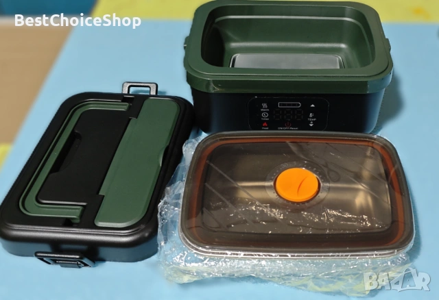 Electric Smart Lunch Box 1L, Rechargeable Self-Heating, 60W Thermo Lunch Box for Hot Food model BX88, снимка 7 - Друга електроника - 53145614