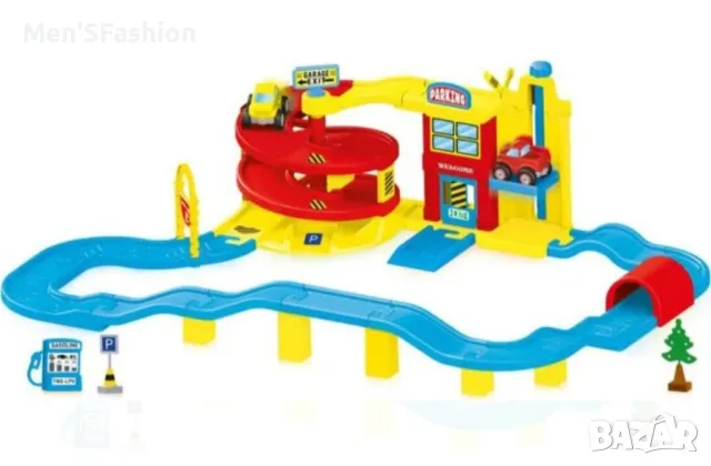 Dolu - голям гараж и писта с коли, снимка 2 - Коли, камиони, мотори, писти - 49161834