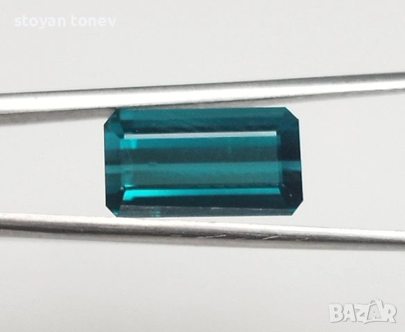 Изключителен чист зелено син индиголин турмалин 3.19кт.! Сертифициран! нов!, снимка 11 - Други - 53421491