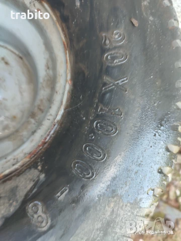 Гуми с джанти от трактор на косачка 27-5-25