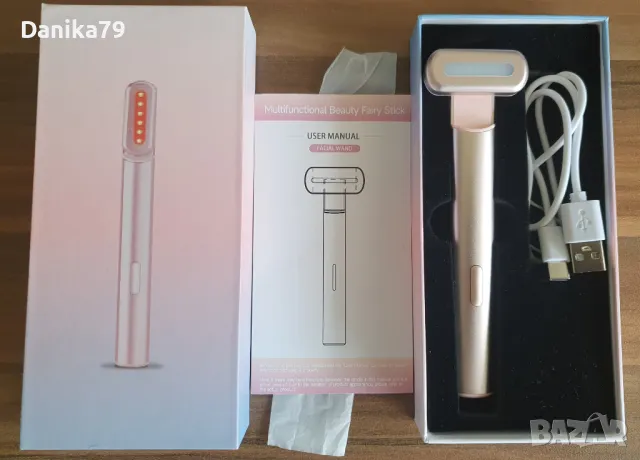 LED Уред за поддръжка и грижа за лице, Антиейдж терапия, Лифтинг на лицето, снимка 6 - Масажори - 49685572