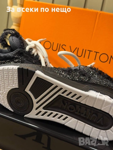 Louis Vuitton Дамски Черни Блестяши Маратонки👟Дамски Спортни Обувки Луис Витон, снимка 2 - Маратонки - 53409643