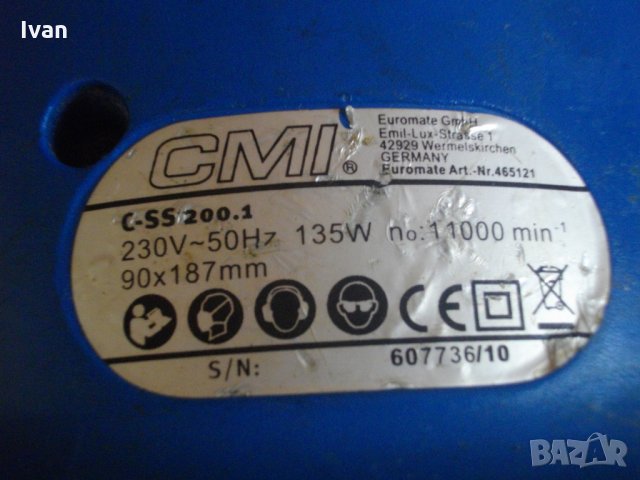 Немски 135 Вата-Правоъгълен Виброшлайф-Отлличен-CMI, снимка 10 - Други инструменти - 33148948