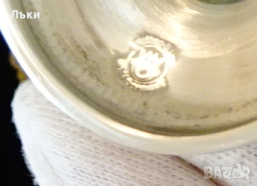 Висока чаша от калай за ракия,Излет. , снимка 7 - Антикварни и старинни предмети - 51584892