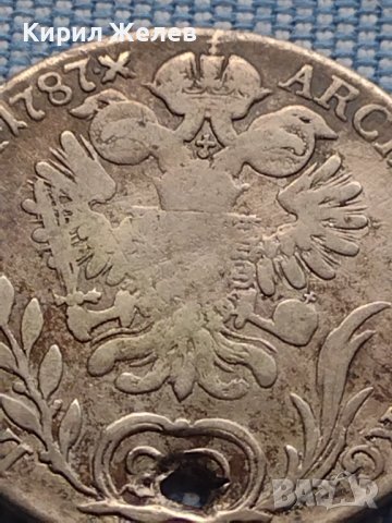 Сребърна монета 20 кройцера 1787г. Йозеф втори Кремниц Свещена Римска Империя 12232, снимка 8 - Нумизматика и бонистика - 42968210