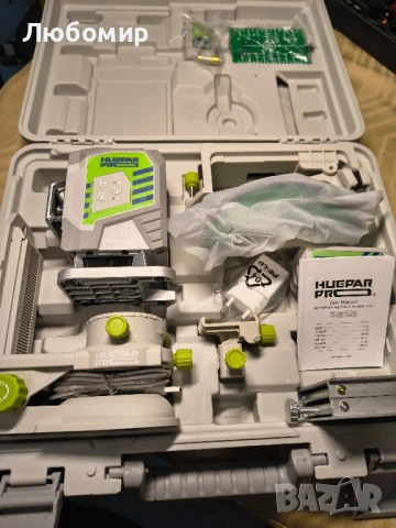 HueparPro лазерен нивелир 3D самонивелиращ се лазерен инструмент за плочки със зелен лъч , снимка 3 - Измервателни инструменти - 50753824