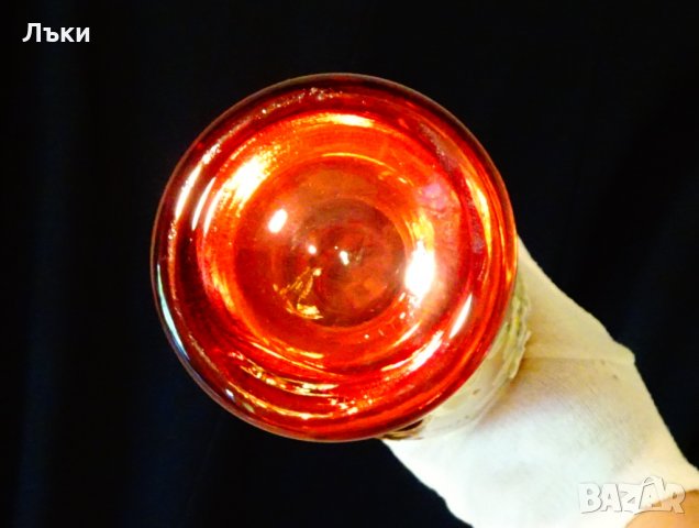 Bohemia кристална ваза,злато. , снимка 4 - Вази - 33145692