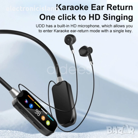 Безжични Bluetooth 5.4 слушалки HiFi стерео за спорт с лента за врата микрофон LED, слот за SD карта, снимка 8 - Bluetooth слушалки - 52354132