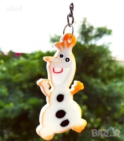 Олаф от Замръзналото Кралство силиконов молд форма смола фондан шоколад висулка колие бижу, снимка 2 - Форми - 52422889