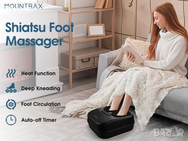 Професионален Шиацу масжор с въздушна компресия и топлина , снимка 3 - Масажори - 50647299