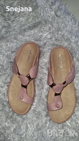 чехли естествена кожа за 13лв от 99лв , снимка 2 - Чехли - 50993599