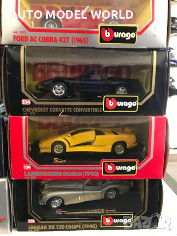 Метална колекционерска количка BURRAGO мащаб 1:24,нови,избор!, снимка 3 - Колекции - 39878256