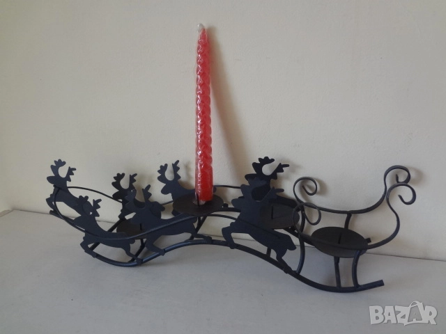 Нов метален свещник с еленчета от Виена