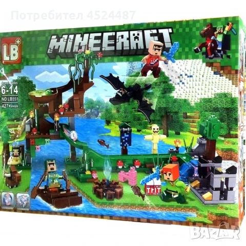 Конструктор Minecraft със светещи елементи – 427 елемента LB551, снимка 5 - Конструктори - 51370222