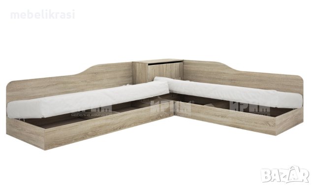 Ъглови легла Сити 2001 с ракла, снимка 1