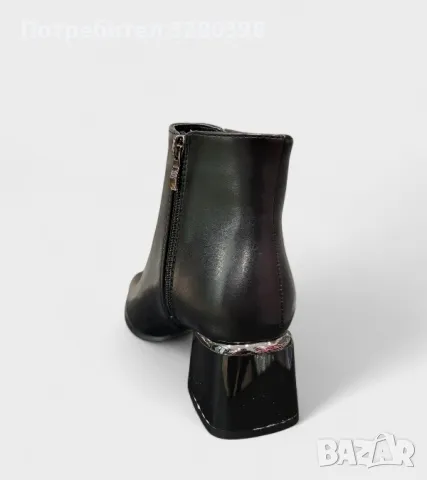 Дамски боти на ток. , снимка 2 - Дамски боти - 48116755