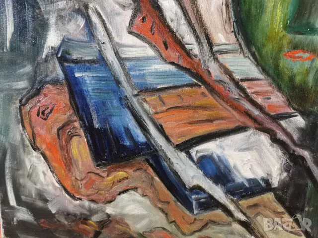 авторска маслена картина, снимка 3 - Антикварни и старинни предмети - 49296543