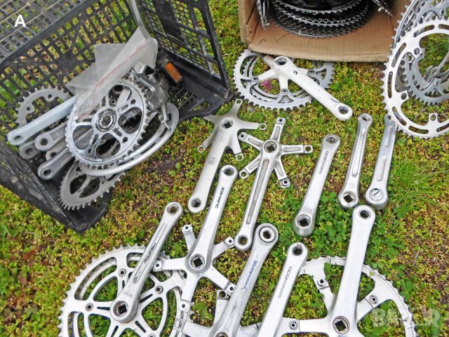 Ретро шосейни курбели, снимка 18 - Части за велосипеди - 32551564