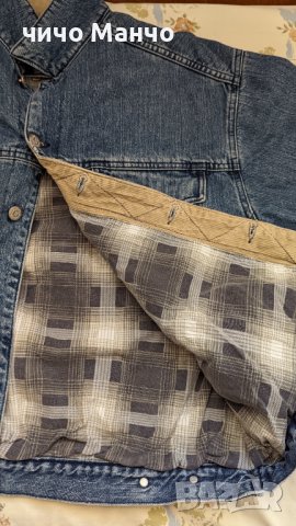 Мъжко Vintage дънково яке Little Big (LTB) р-р L с подплата, снимка 9 - Якета - 38174407