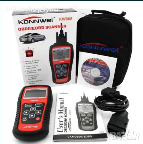 Автодиагностика Konnwei KW808 OBD2 Diagnostic, снимка 2 - Аксесоари и консумативи - 49587981