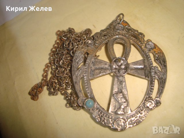 ПОСРЕБРЕН ЕГИПЕТСКИ КРЪСТ АНКХ / АНХ с НЕФЕРТИТИ АРТ МЕДАЛЬОН със СИНДЖИРЧЕ 27503, снимка 7 - Колиета, медальони, синджири - 36903542