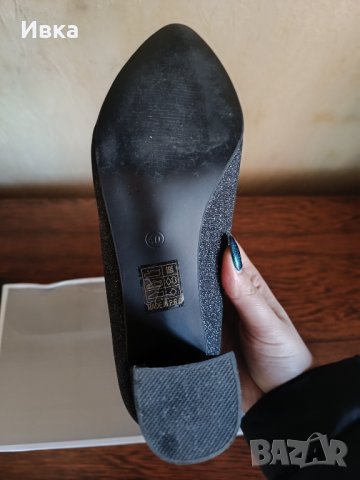 Официални дамски обувки със брокат, снимка 3 - Дамски елегантни обувки - 43501948
