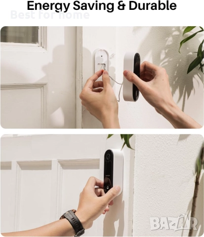 WUUK 2K HD Wi-Fi звънец с камера, снимка 7 - Други - 52367774