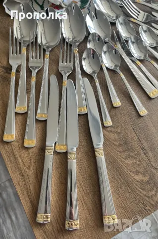 Много красив и висококачествен комплект прибори за шестима 18/10 Berghoff , снимка 6 - Прибори за хранене, готвене и сервиране - 49494559