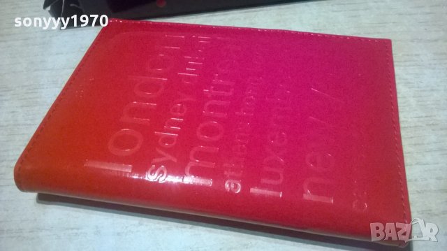 esprit platinum-red 20.5х14см-внос germany, снимка 4 - Портфейли, портмонета - 28219409