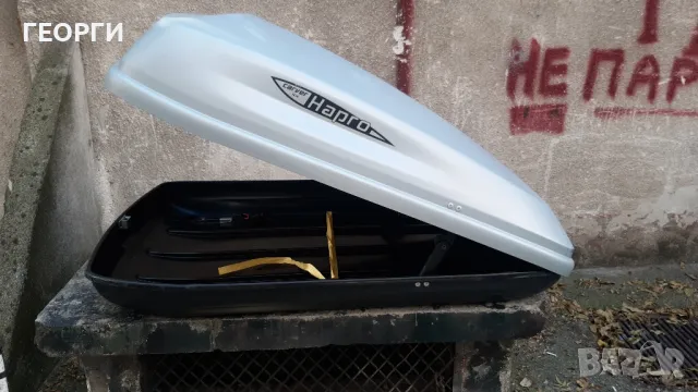 ОРИГИНАЛЕН АВТО БОКС THULE HAPRO  КАТО НОВ раз.шир.97 висч.37 дълж.1.47см 329лв , снимка 2 - Аксесоари и консумативи - 47736070