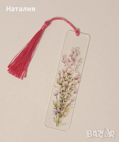 Акрилни книгоразделители с флорални мотиви , снимка 12 - Други - 53378101
