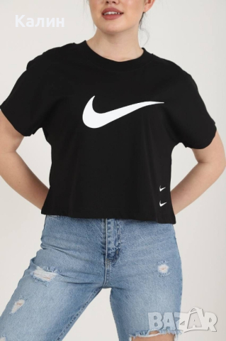 Дамски памучни тениски Nike - няколко цвята - два модела - 35 лв., снимка 4 - Тениски - 44895601